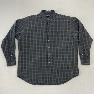 Ralph Lauren Blake Cotton Plaid Button Shirt Men’s XL